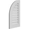 Ekena Millwork Quarter Round Top Left Surface Mount PVC Gable Vent w/ 3-1/2"W x 1"P Standard Frame, 18"W x 32"H GVPQL18X3201SF - alternate 3